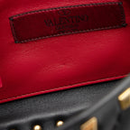 Valentino Calfskin Rockstud Spike Up Shoulder Bag (SHF-wWnaqz)