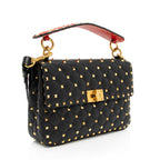 Valentino Calfskin Rockstud Spike Up Shoulder Bag (SHF-wWnaqz)