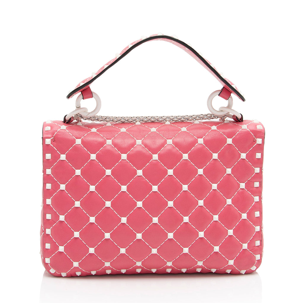 Valentino Calfskin Rockstud Spike Up Shoulder Bag (SHF-FvKLYe)