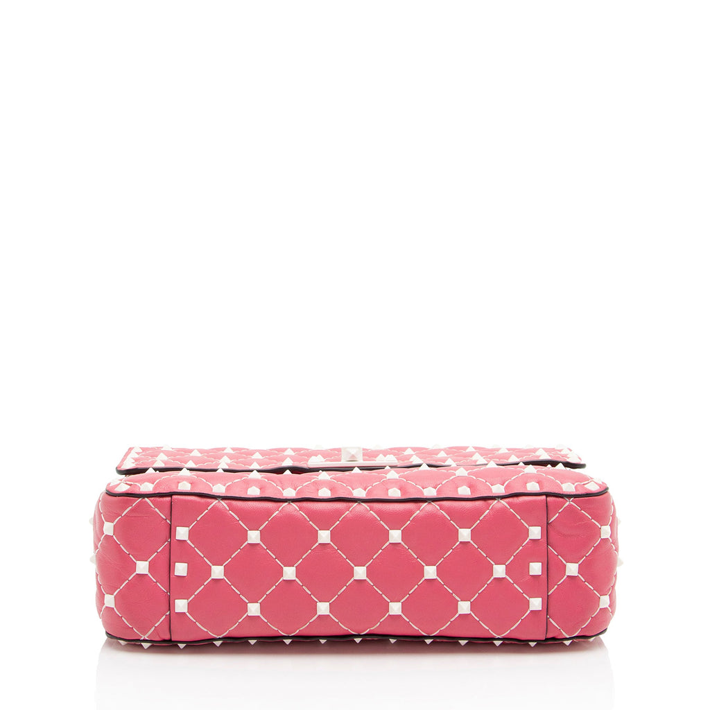 Valentino Calfskin Rockstud Spike Up Shoulder Bag (SHF-FvKLYe)