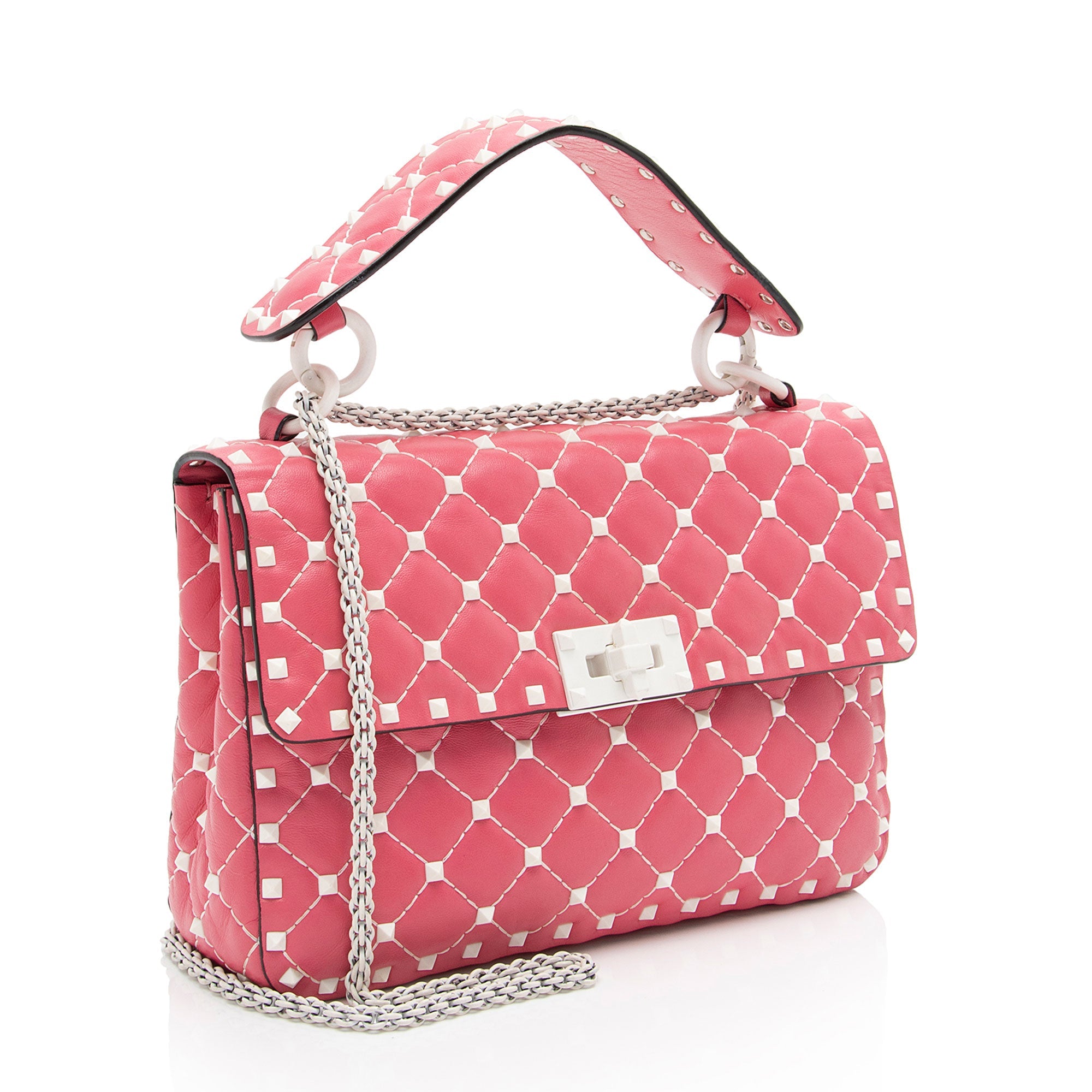 Valentino Calfskin Rockstud Spike Up Shoulder Bag (SHF-FvKLYe)