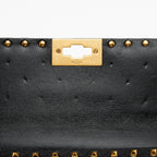 Valentino Calfskin Rockstud Spike Up Shoulder Bag (SHF-2OXYRm)