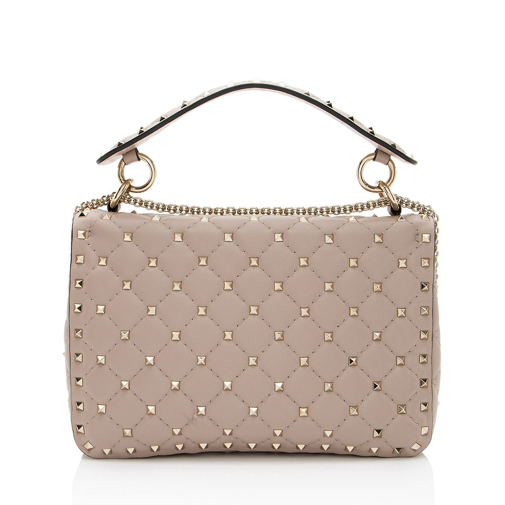 Valentino Calfskin Rockstud Spike Up Shoulder Bag
