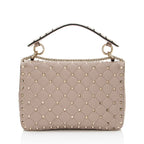 Valentino Calfskin Rockstud Spike Up Shoulder Bag