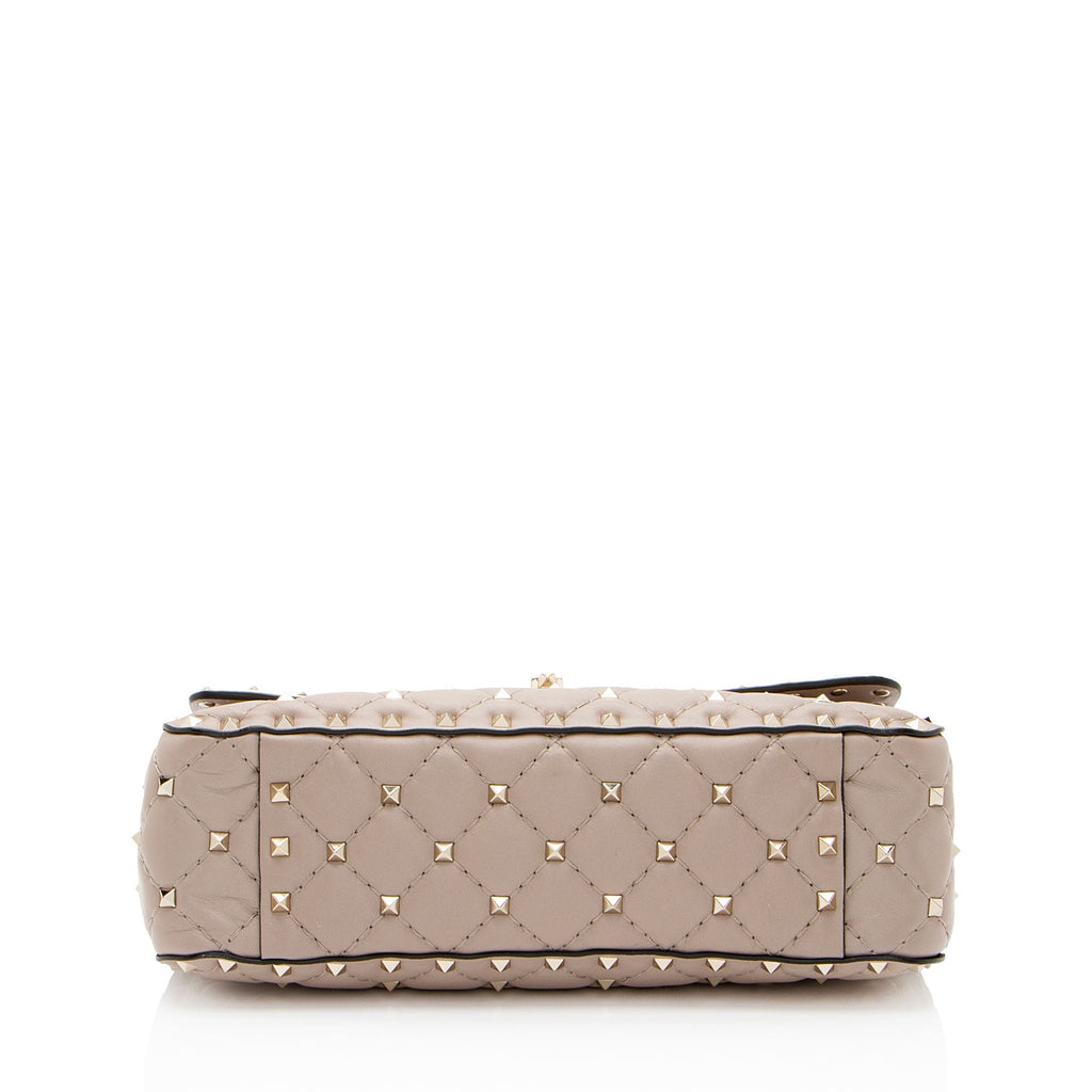 Valentino Calfskin Rockstud Spike Up Shoulder Bag