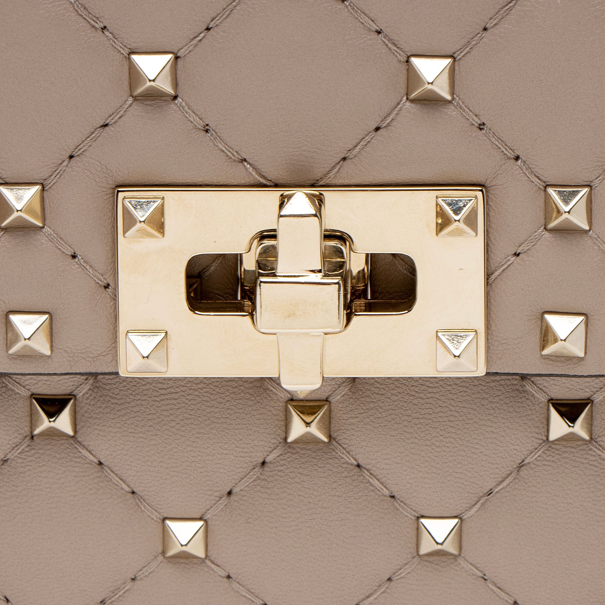 Valentino Calfskin Rockstud Spike Up Shoulder Bag