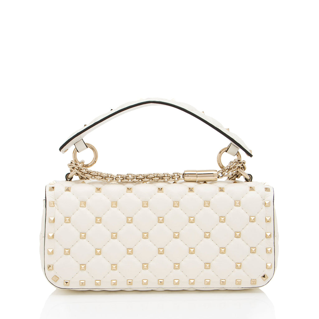 Valentino Calfskin Rockstud Spike Up Top Handle