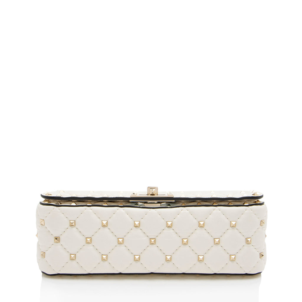 Valentino Calfskin Rockstud Spike Up Top Handle