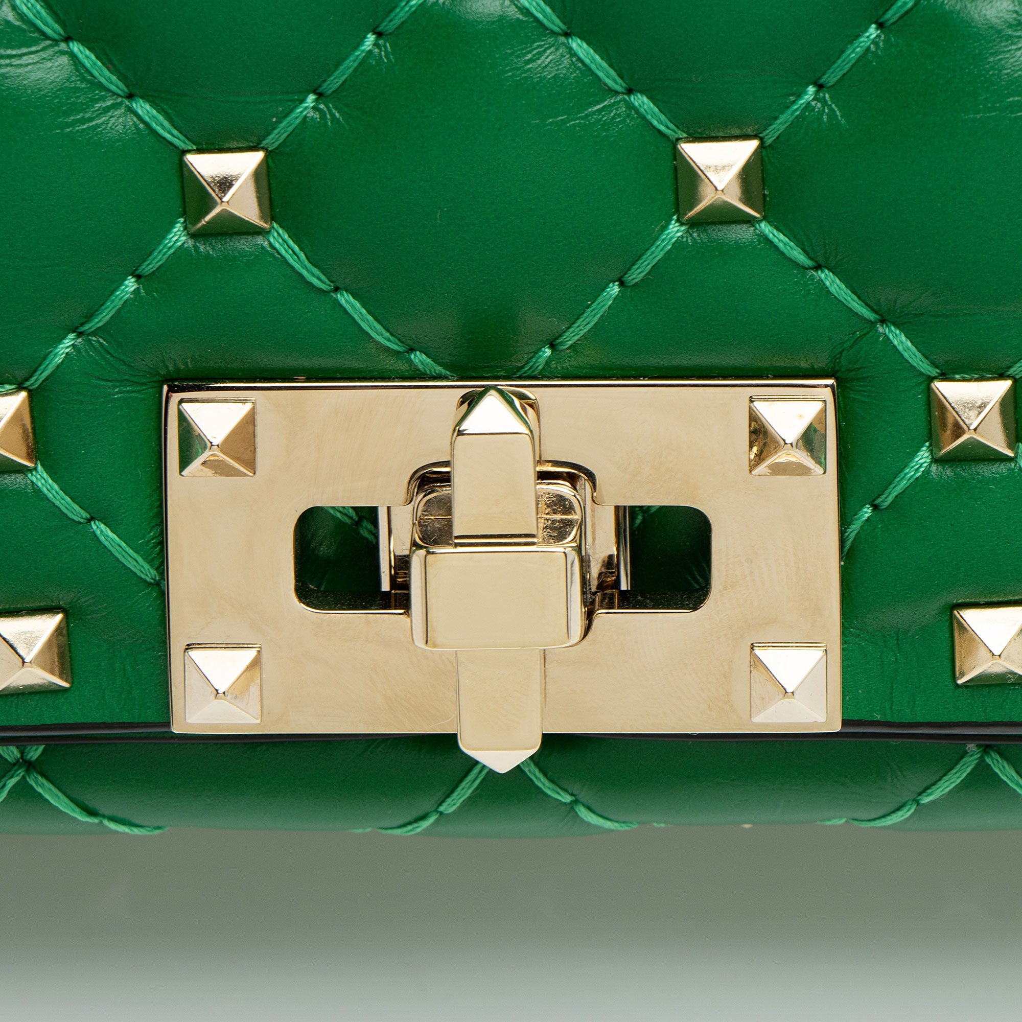 Valentino Calfskin Rockstud Spike Up Top Handle