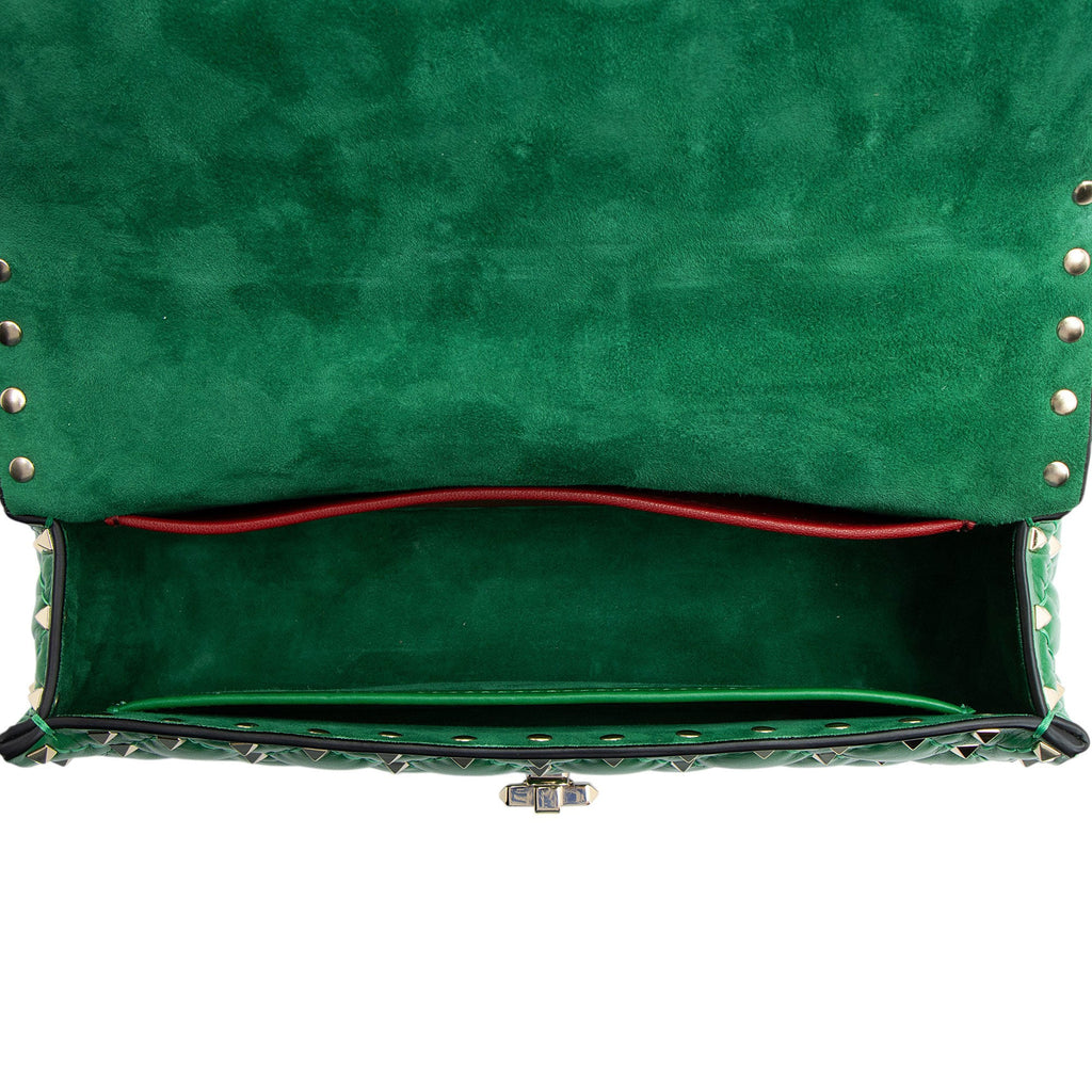 Valentino Calfskin Rockstud Spike Up Top Handle