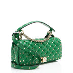 Valentino Calfskin Rockstud Spike Up Top Handle