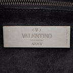 Valentino Calfskin Rolling Rockstud Guitar-Strap Shoulder Bag (SHF-19351)