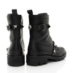 Valentino Calfskin Roman Stud Combat Boots - Size 10 / 40.5