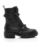 Valentino Calfskin Roman Stud Combat Boots - Size 10 / 40.5