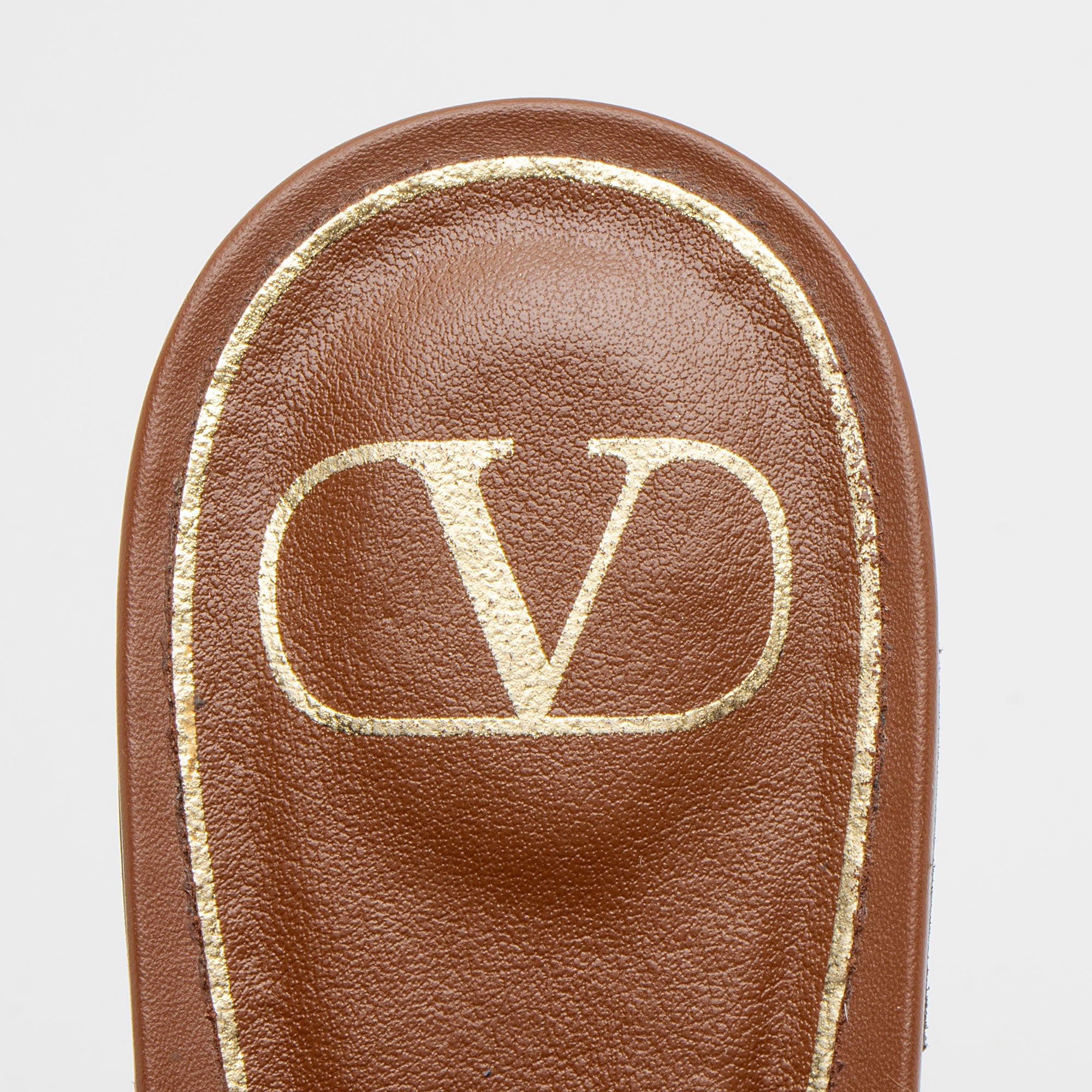 Valentino Calfskin Roman Stud Flats - Size 9.5 / 39.5