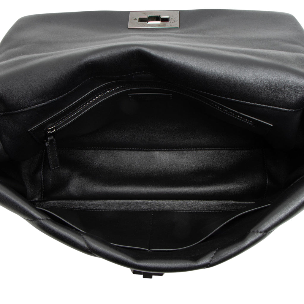 Valentino Calfskin Roman Stud Maxi Shoulder Bag