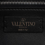 Valentino Calfskin Roman Stud Maxi Shoulder Bag