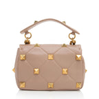 Valentino Calfskin Roman Stud Medium Shoulder Bag (SHF-SYRDK3)