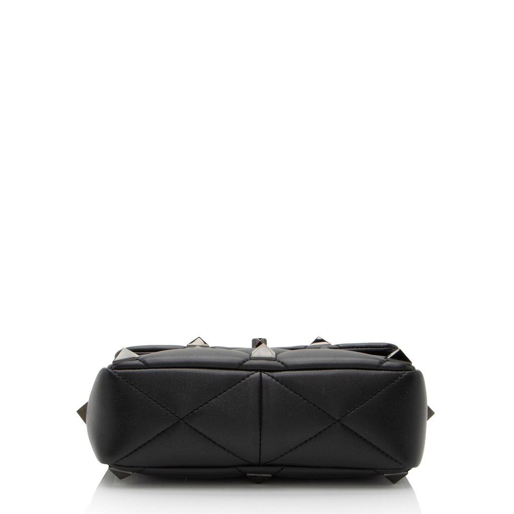 Valentino Calfskin Roman Stud Small Shoulder Bag