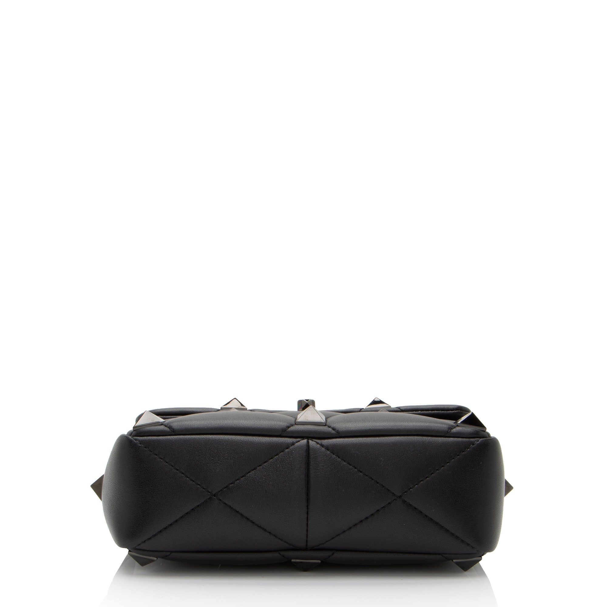 Valentino Calfskin Roman Stud Small Shoulder Bag