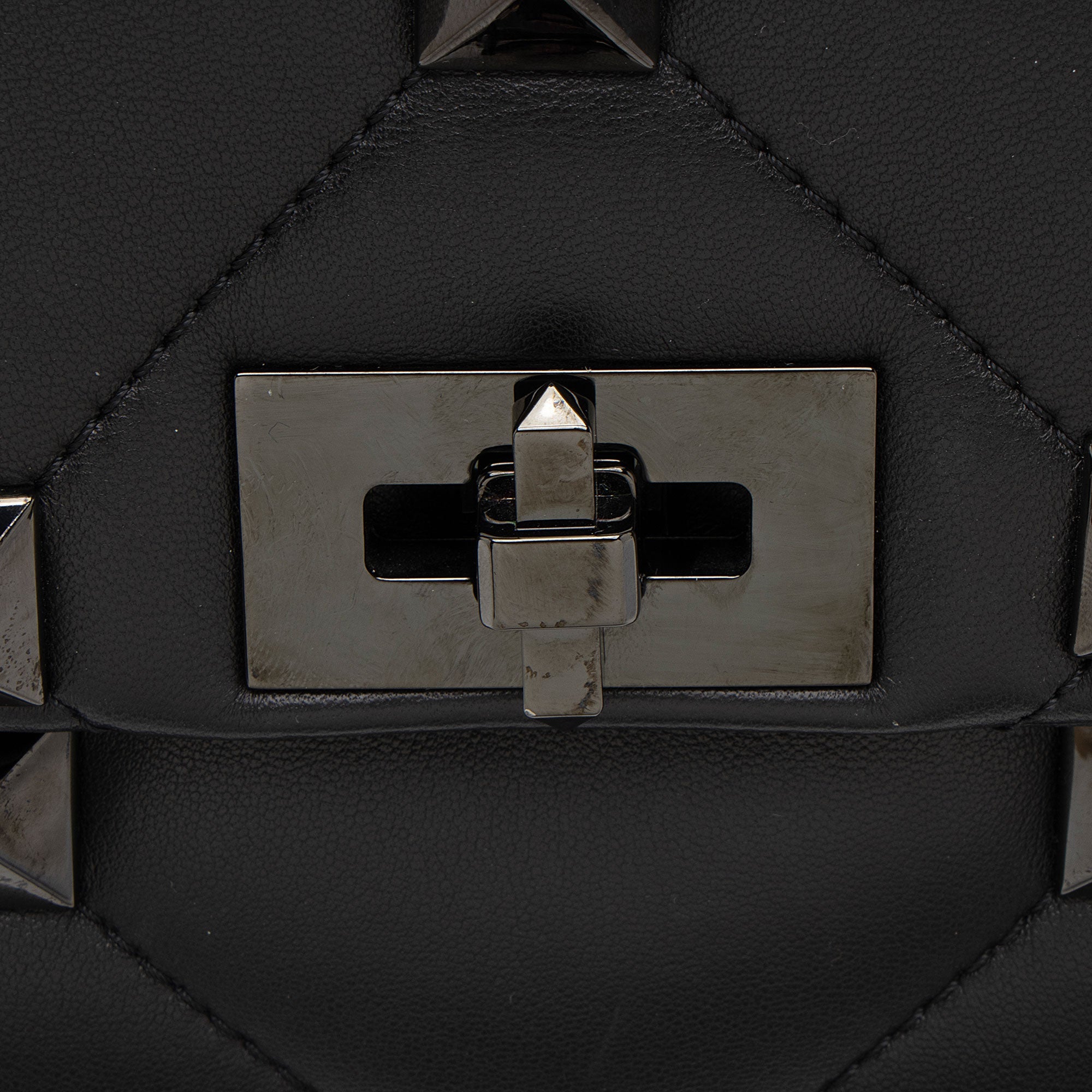 Valentino Calfskin Roman Stud Small Shoulder Bag