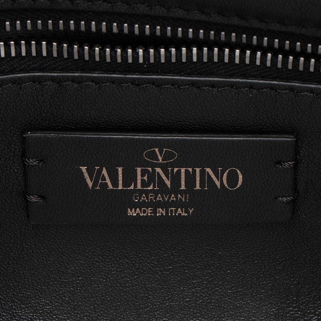 Valentino Calfskin Roman Stud Small Shoulder Bag