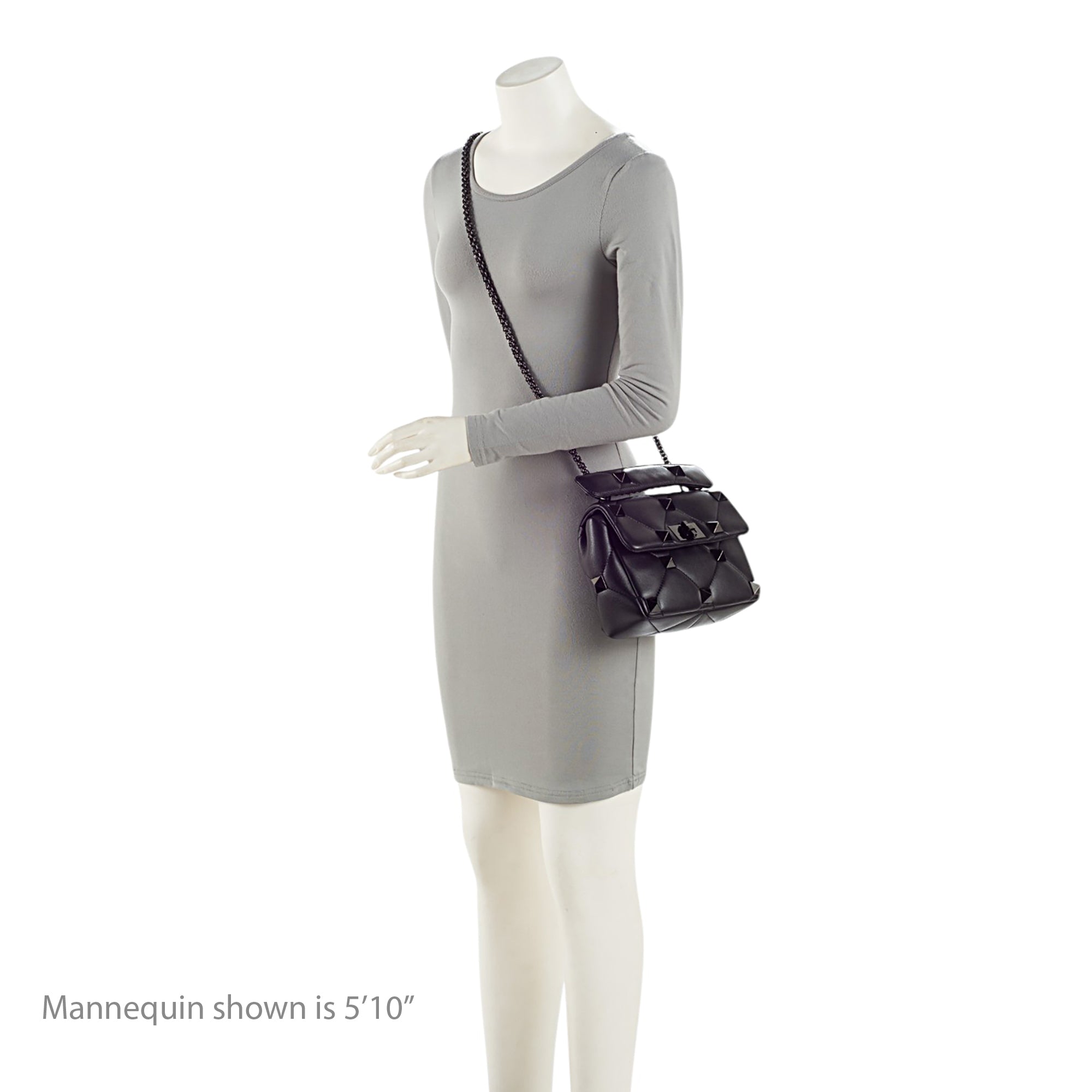 Valentino Calfskin Roman Stud Small Shoulder Bag