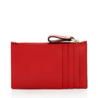 Valentino Calfskin V Logo Zip Pouch (SHF-16943)