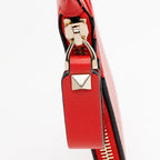 Valentino Calfskin V Logo Zip Pouch (SHF-16943)