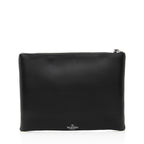Valentino Rubber Effect Calfskin VLTN Wristlet (SHF-18955)