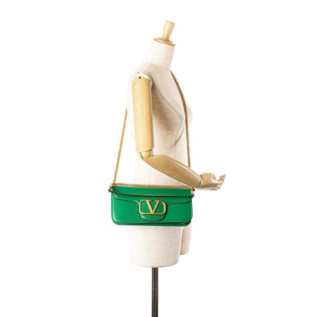 Valentino Calfskin VLogo Loco Satchel