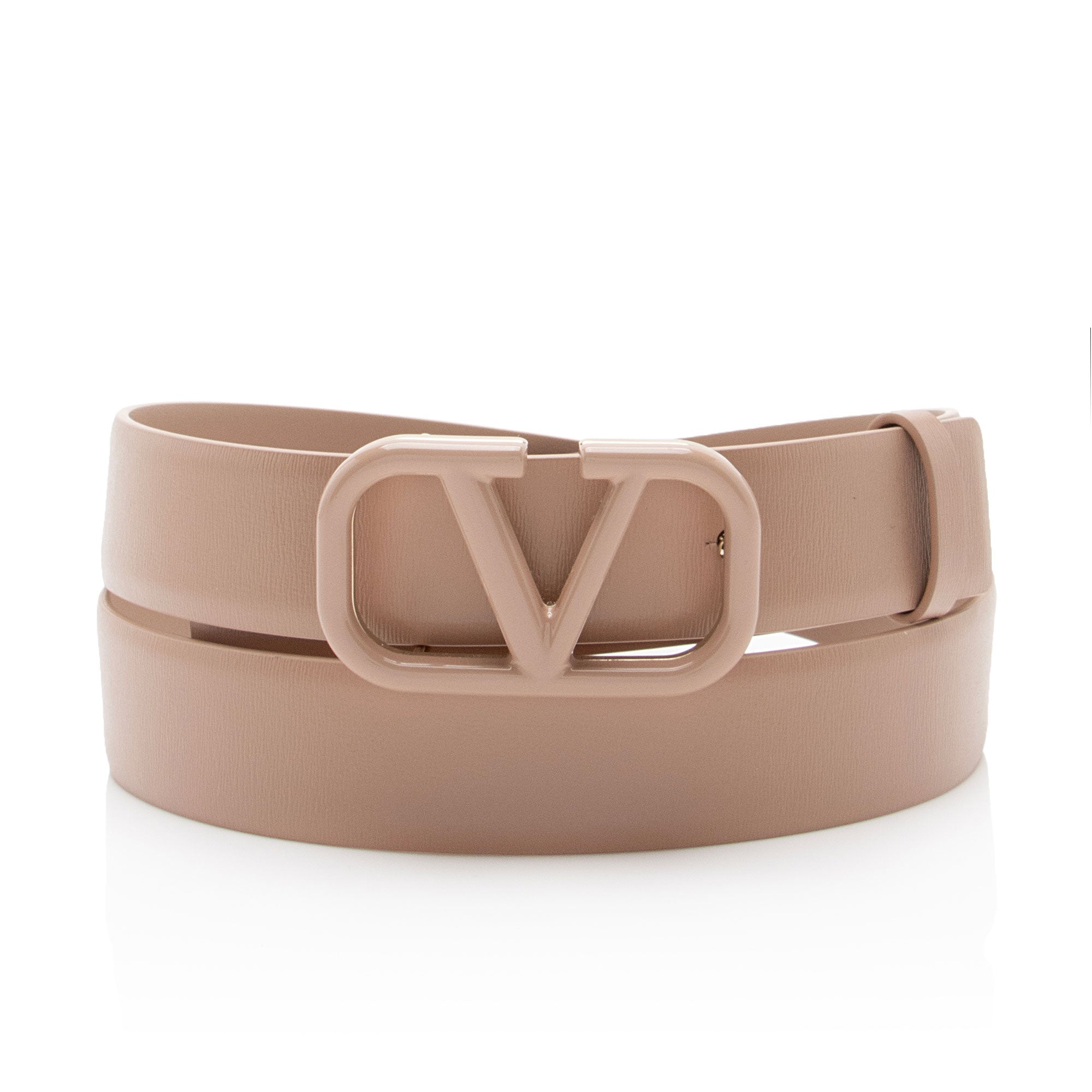 Valentino Calfskin VLogo Signature Belt - Size 36 / 90 (SHF-VRhzLY)