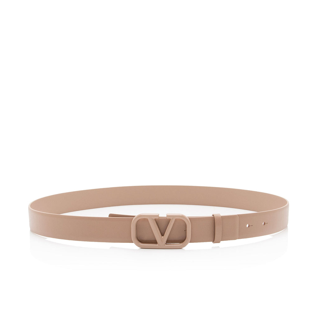 Valentino Calfskin VLogo Signature Belt - Size 36 / 90 (SHF-VRhzLY)