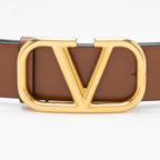 Valentino Calfskin VLogo Signature Reversible Belt - Size 34 / 85 (SHF-FzaZUu)