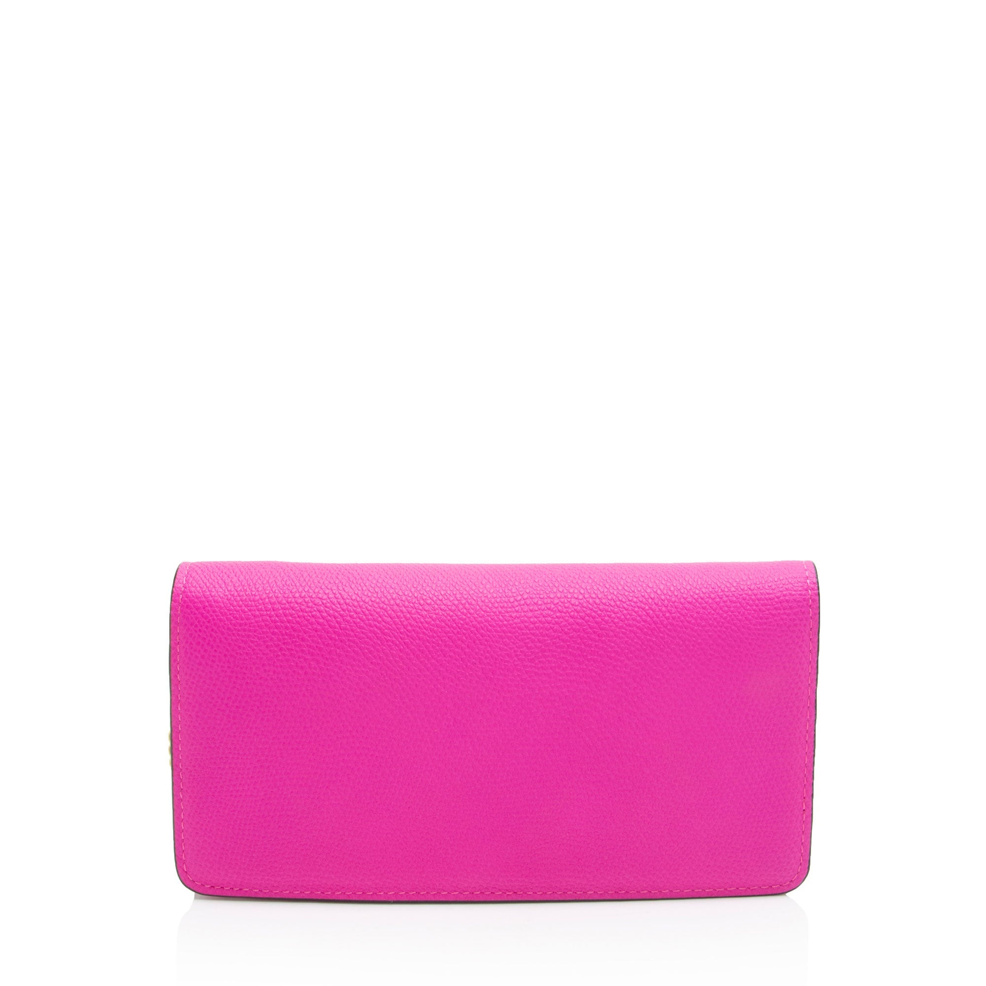 Valentino Calfskin VLogo Wallet on Chain