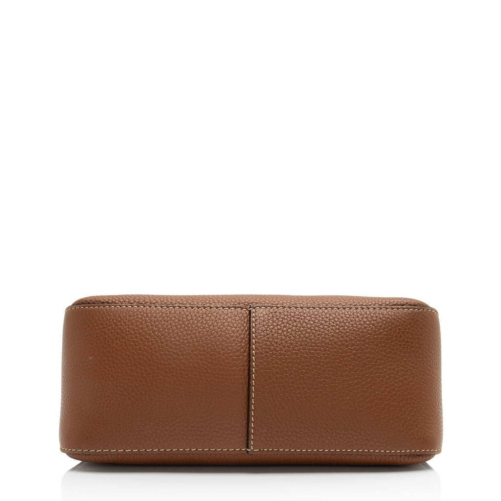Valentino Calfskin Vring Flap Saddle Bag (SHF-Wbg0DV)