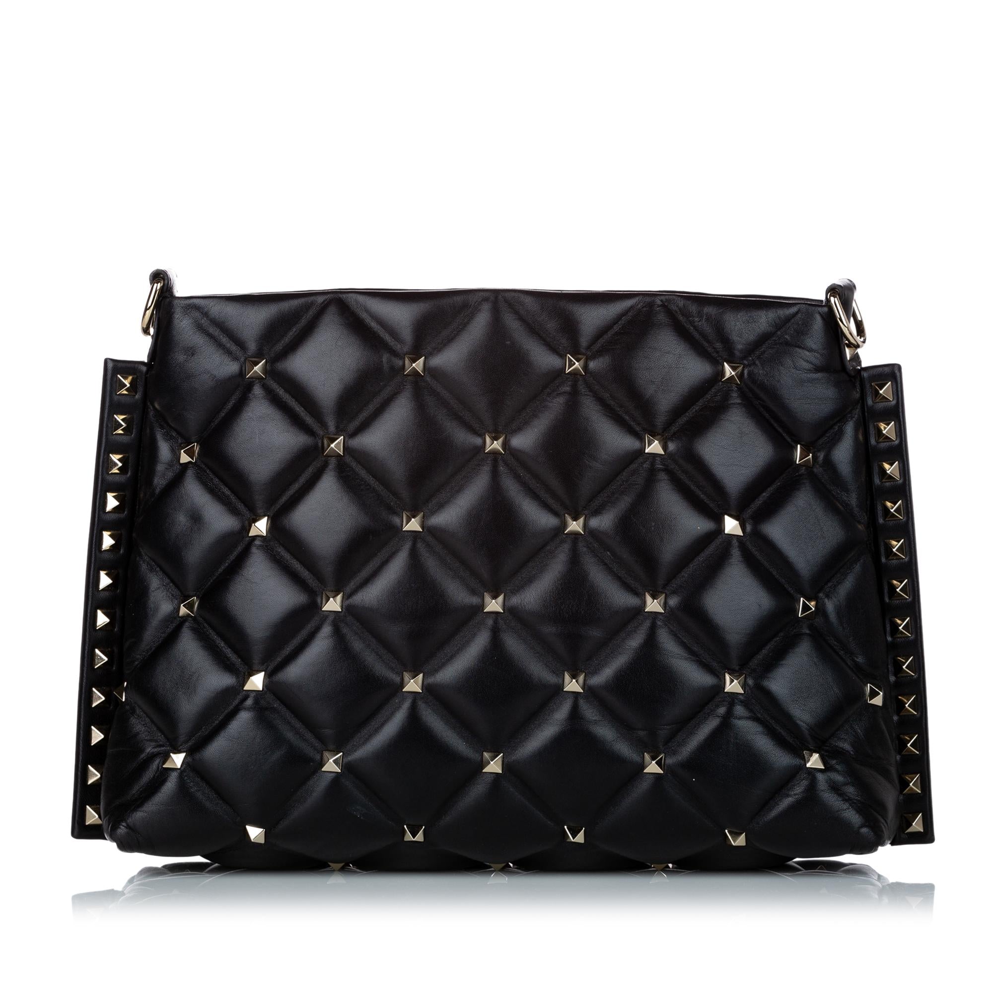 Valentino Candystud Lambskin Leather Crossbody Bag (SHG-29484)