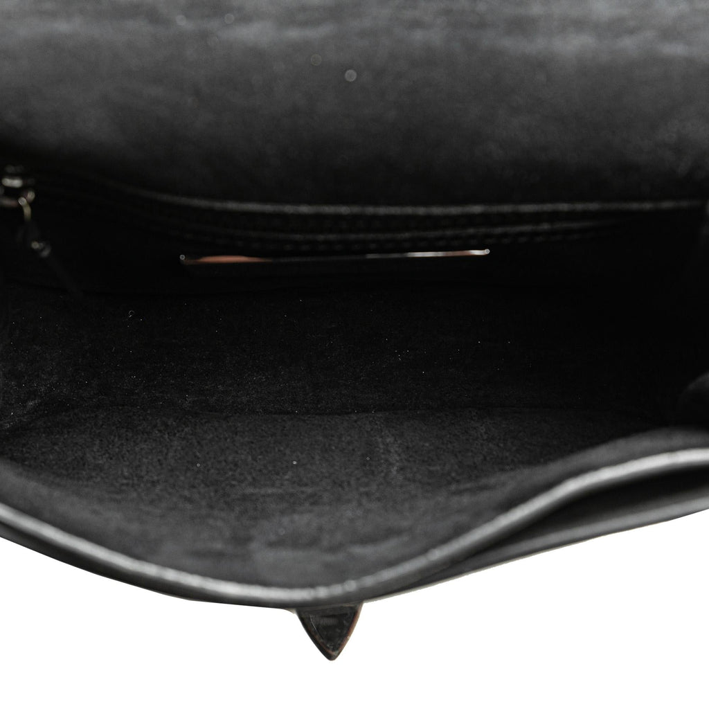 Valentino Craquele Calfskin Guitar Strap Rockstud Rolling Flap Crossbody