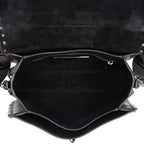 Valentino Craquele Calfskin Rolling Rockstud Guitar Strap Medium Crossbody (SHF-O6C3vW)