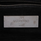 Valentino Craquele Calfskin Rolling Rockstud Guitar Strap Medium Crossbody (SHF-O6C3vW)