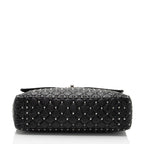 Valentino Crinkled Calfskin Rockstud Spike Up Maxi Shoulder Bag