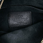 Valentino Grained Calfskin C Rockee Zodiac Fringe Clutch