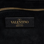 Valentino Grained Calfskin Roman Stud Medium Shoulder Bag