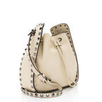 Valentino Grained Calfskin Rockstud Bucket Bag (SHF-p43lFi)