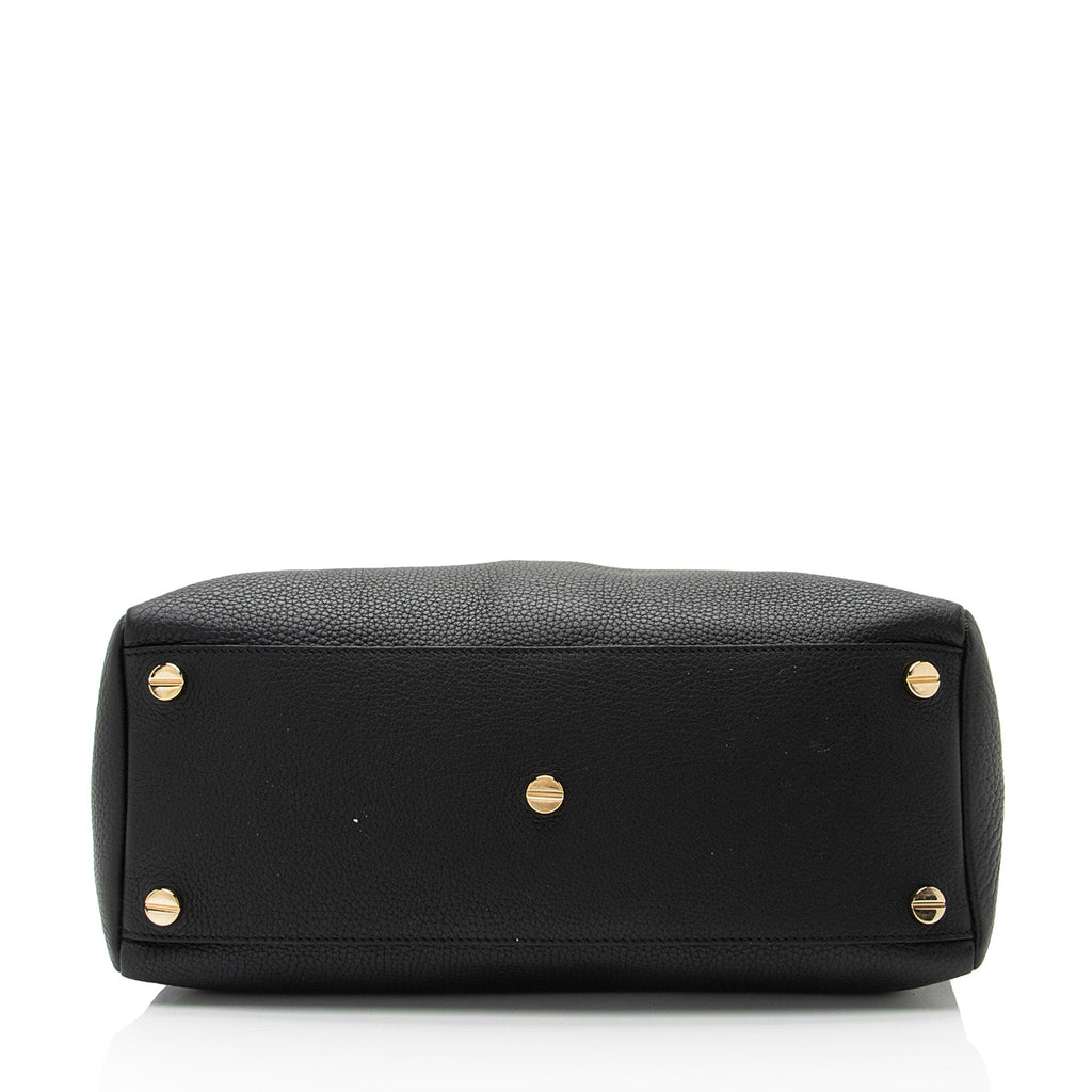 Valentino Grained Calfskin Rockstud Twiny Top Handle (SHF-pZLIQl)