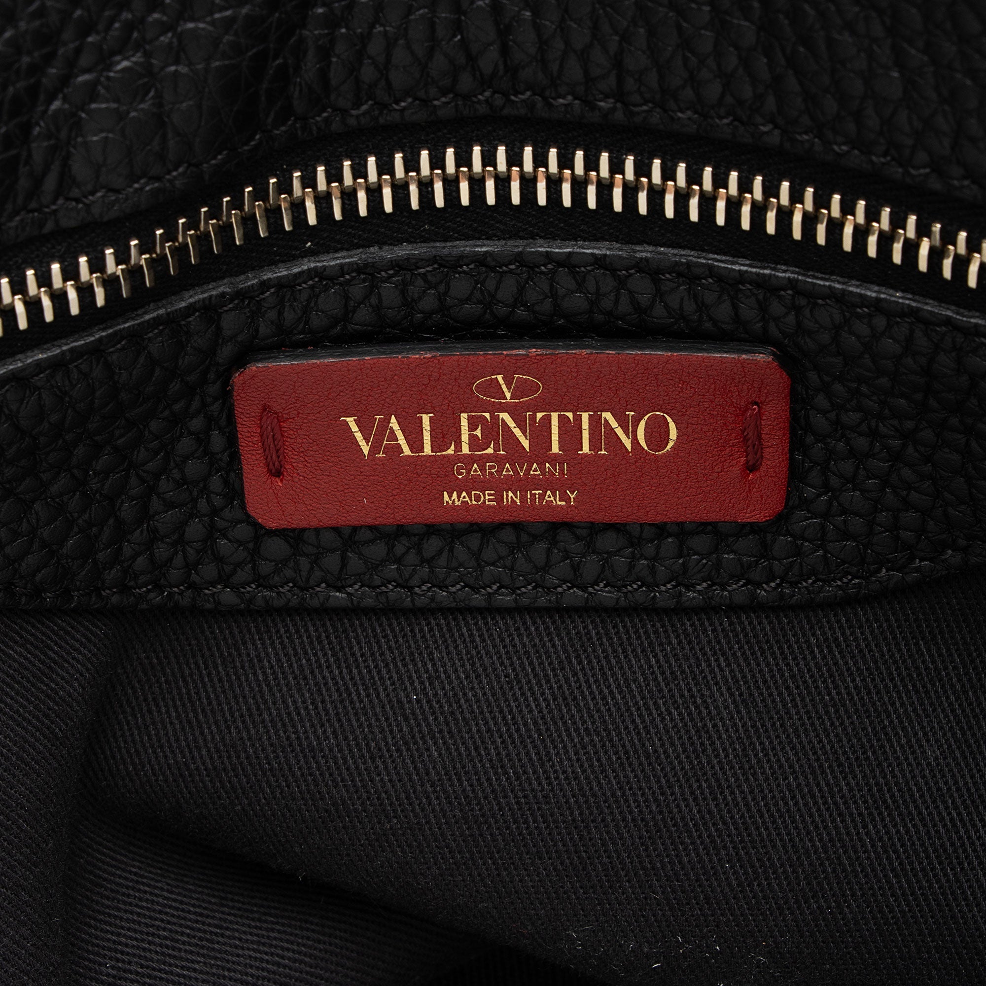 Valentino Grained Calfskin Rockstud Twiny Top Handle (SHF-pZLIQl)