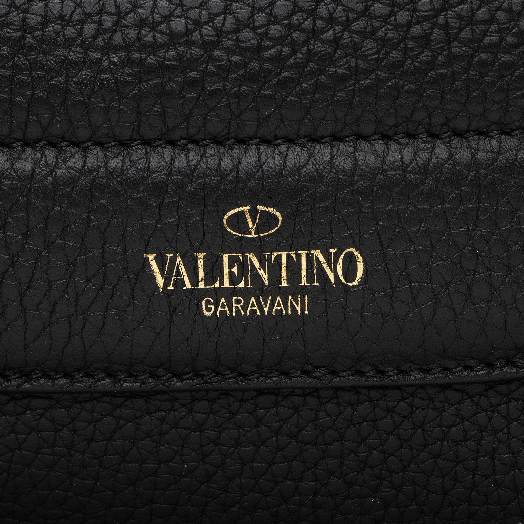 Valentino Grained Calfskin Rockstud Twiny Top Handle (SHF-pZLIQl)