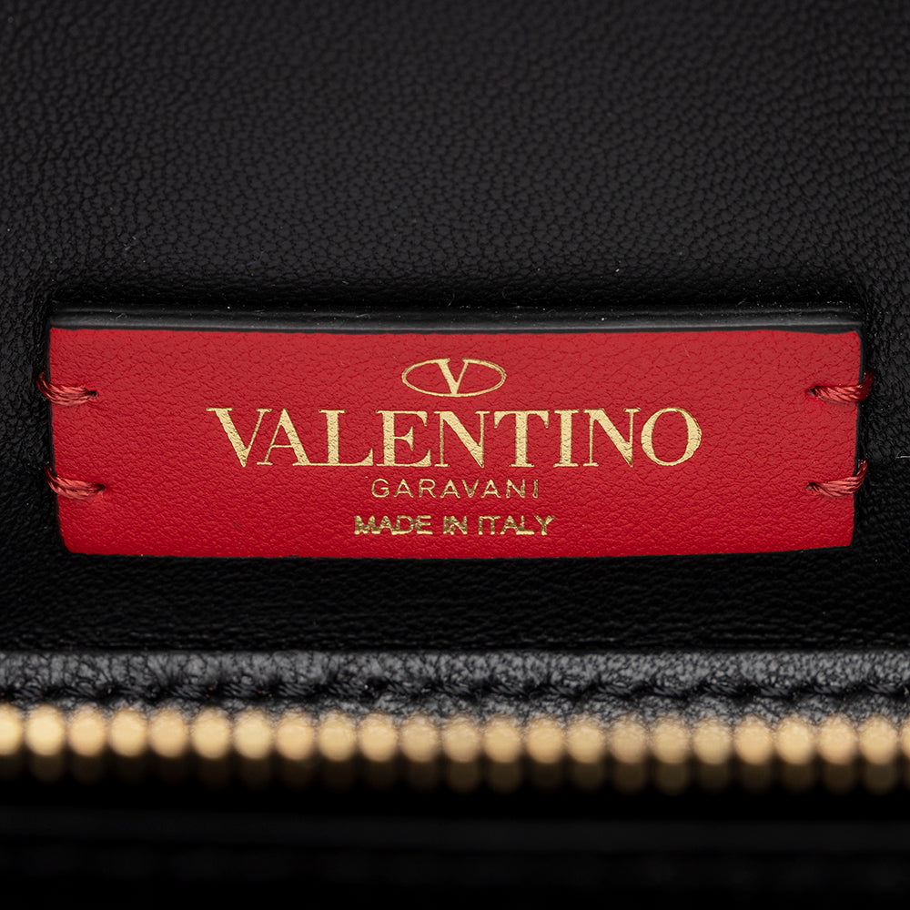 Valentino Grained Calfskin Vsling Chain Vanity Case (SHF-19733)