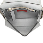 Valentino Grainy Calfskin Rockstud Flap Side Slip Crossbody