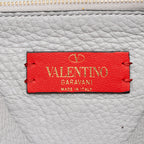 Valentino Grainy Calfskin Rockstud Flap Side Slip Crossbody